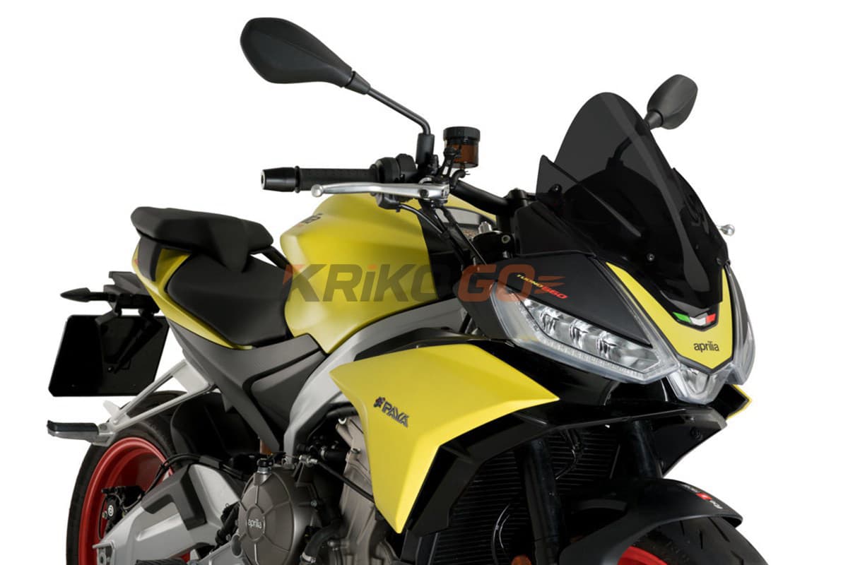 Puig 20794F Aprilia Tuono V4 Z-Racing Motosiklet Camı Koyu Füme