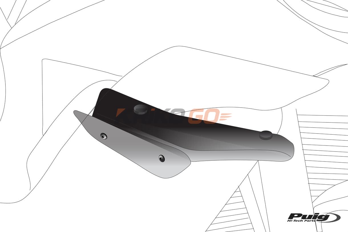 Puig 2334R Aprilia RSV4RF/RR Downforce Spoiler Kırmızı