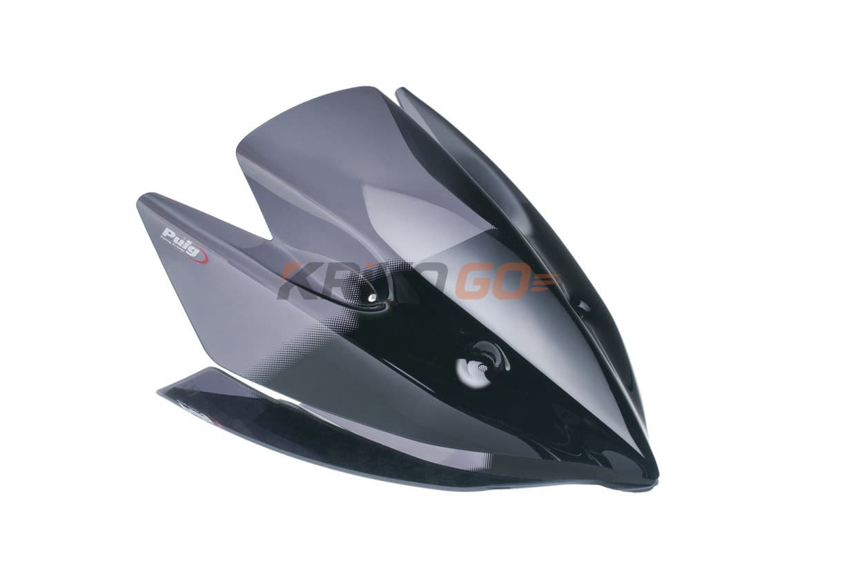 Puig 5254F Koyu Siyah Motosiklet Ön Cam
