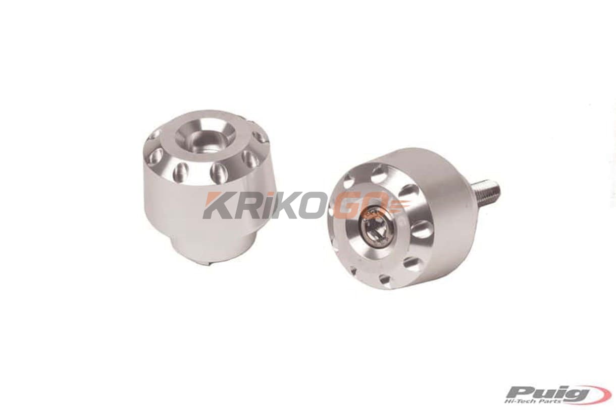 Puig 6186P Gri Motosiklet Gidon Topuzu