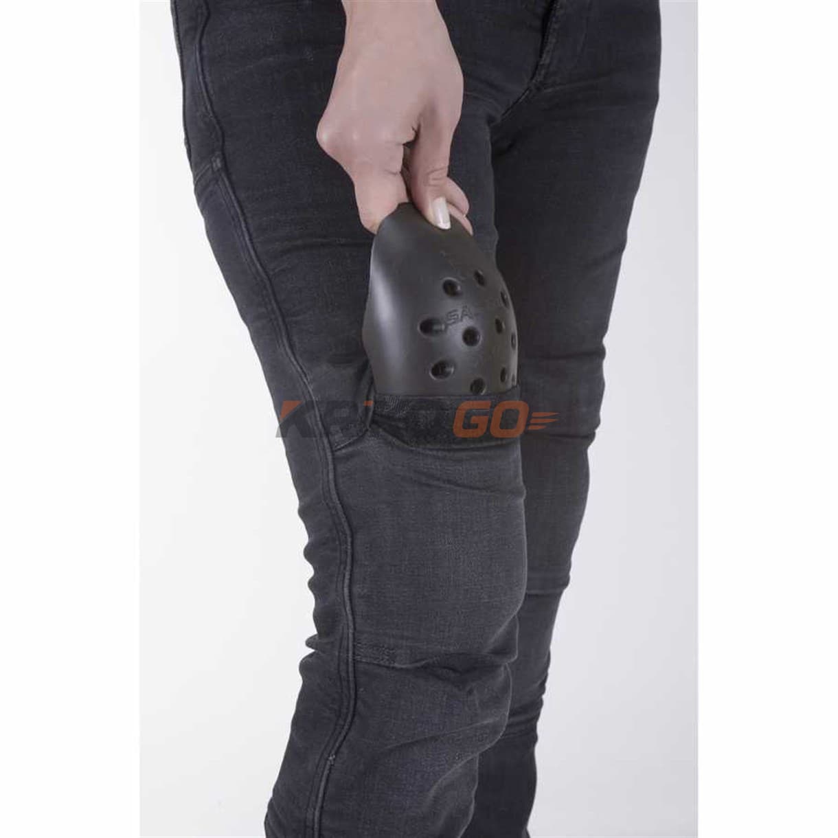 Motobike Motobike Jeans 2002 Common Siyah Düz Kadın Aramid Korumalı Motosiklet Kot Pantolon