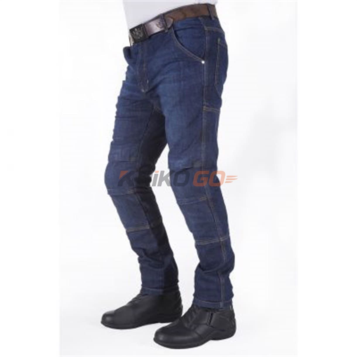 Motobike Motobike Jeans 5013 Düz Mavi Motosiklet Pantolon