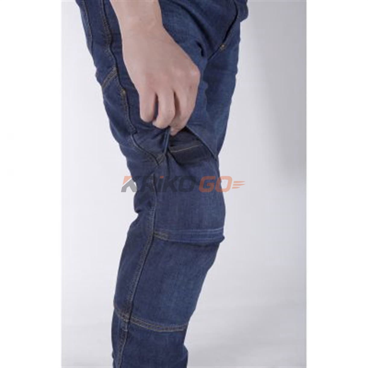 Motobike Motobike Jeans 5013 Düz Mavi Motosiklet Pantolon