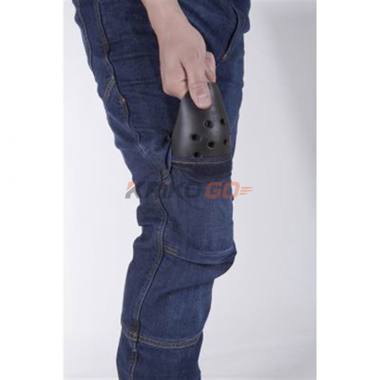 Motobike Motobike Jeans 5013 Düz Mavi Motosiklet Pantolon