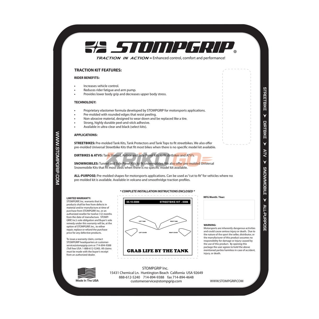 Stompgrip Stompgrip Honda Nc700/750 (13-15)Şeffaf Motosiklet Depo Pad