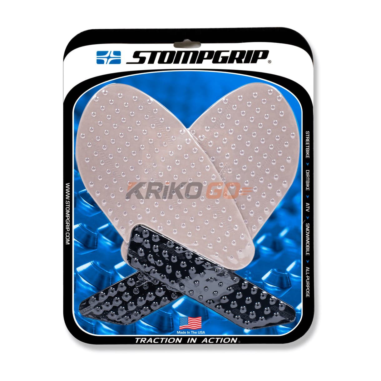 Stompgrip Stompgrip Yamaha Yzf-R25 2019 Şeffaf-Siyah Depo Pad