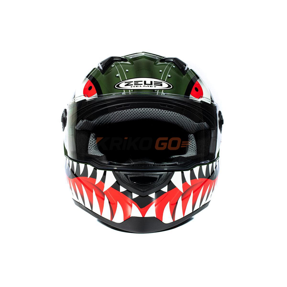 Zeus Zeus ZS-811A AL38 Green Silver Kapalı Kask