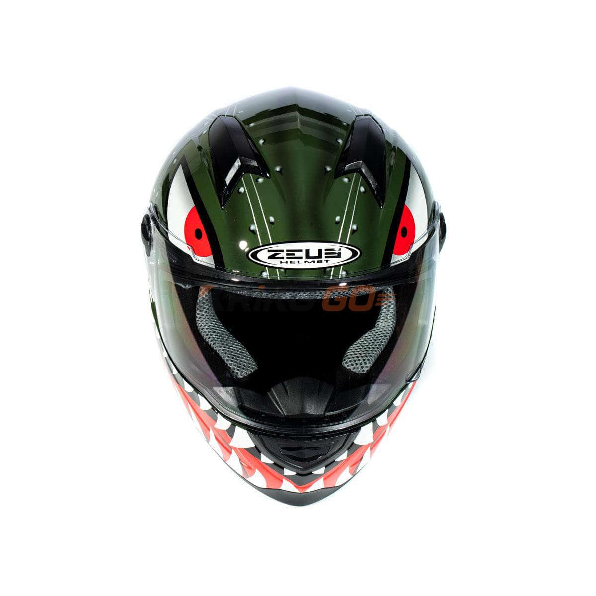 Zeus Zeus ZS-811A AL38 Green Silver Kapalı Kask