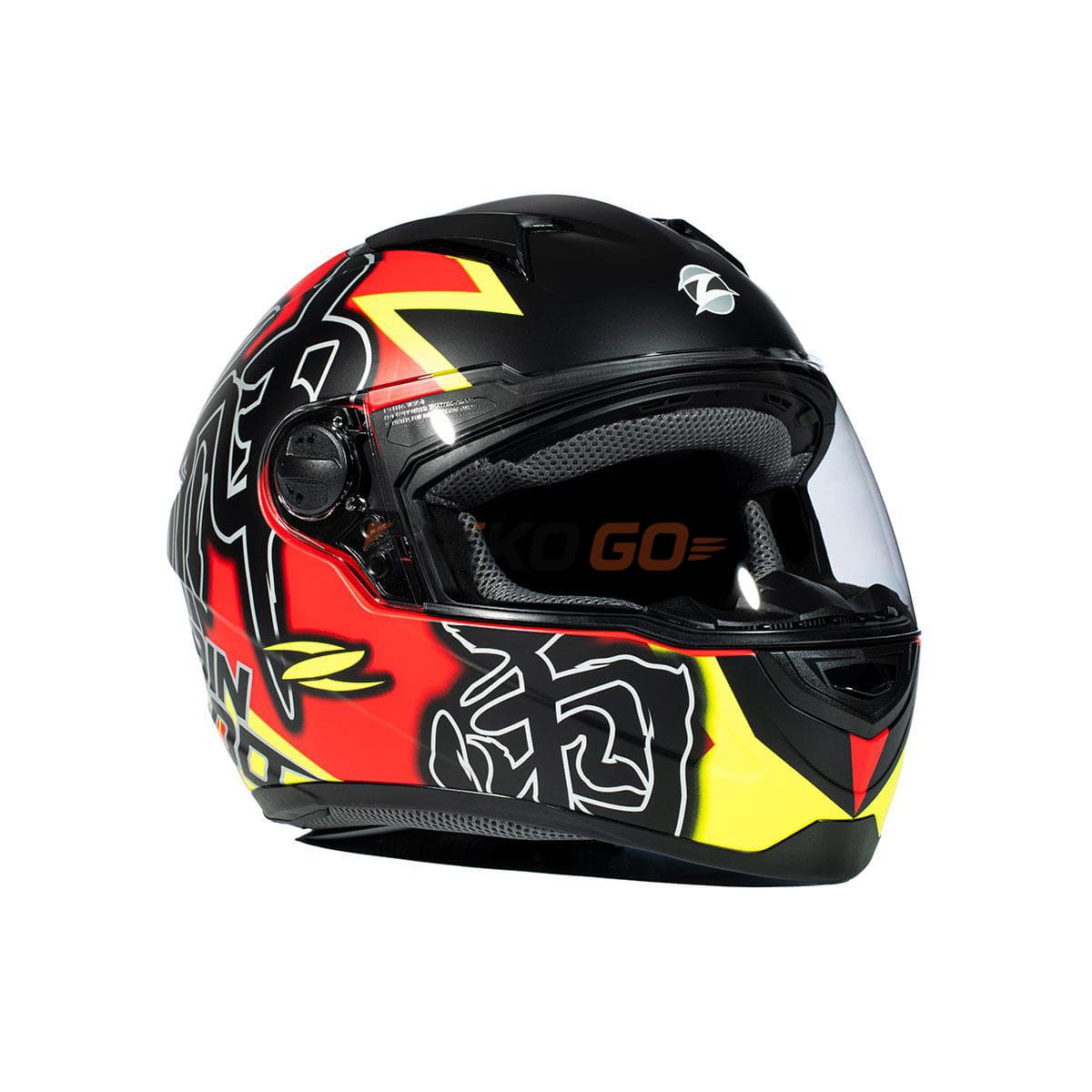 Zeus Zeus ZS-811A AL31 Matt Red Fluo Yellow Kapalı Kask