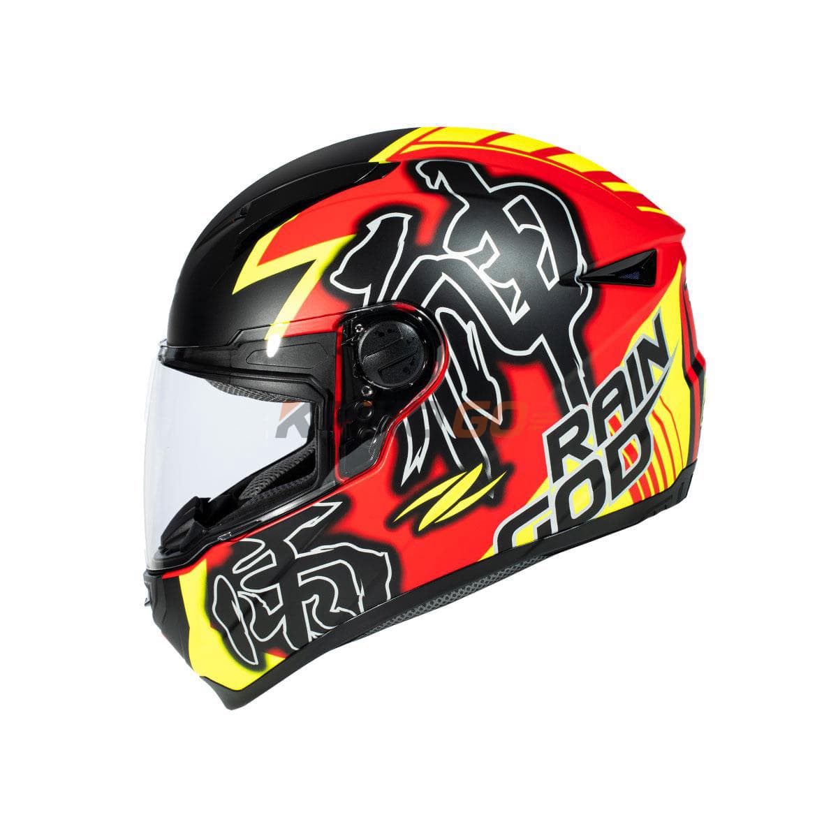 Zeus Zeus ZS-811A AL31 Matt Red Fluo Yellow Kapalı Kask