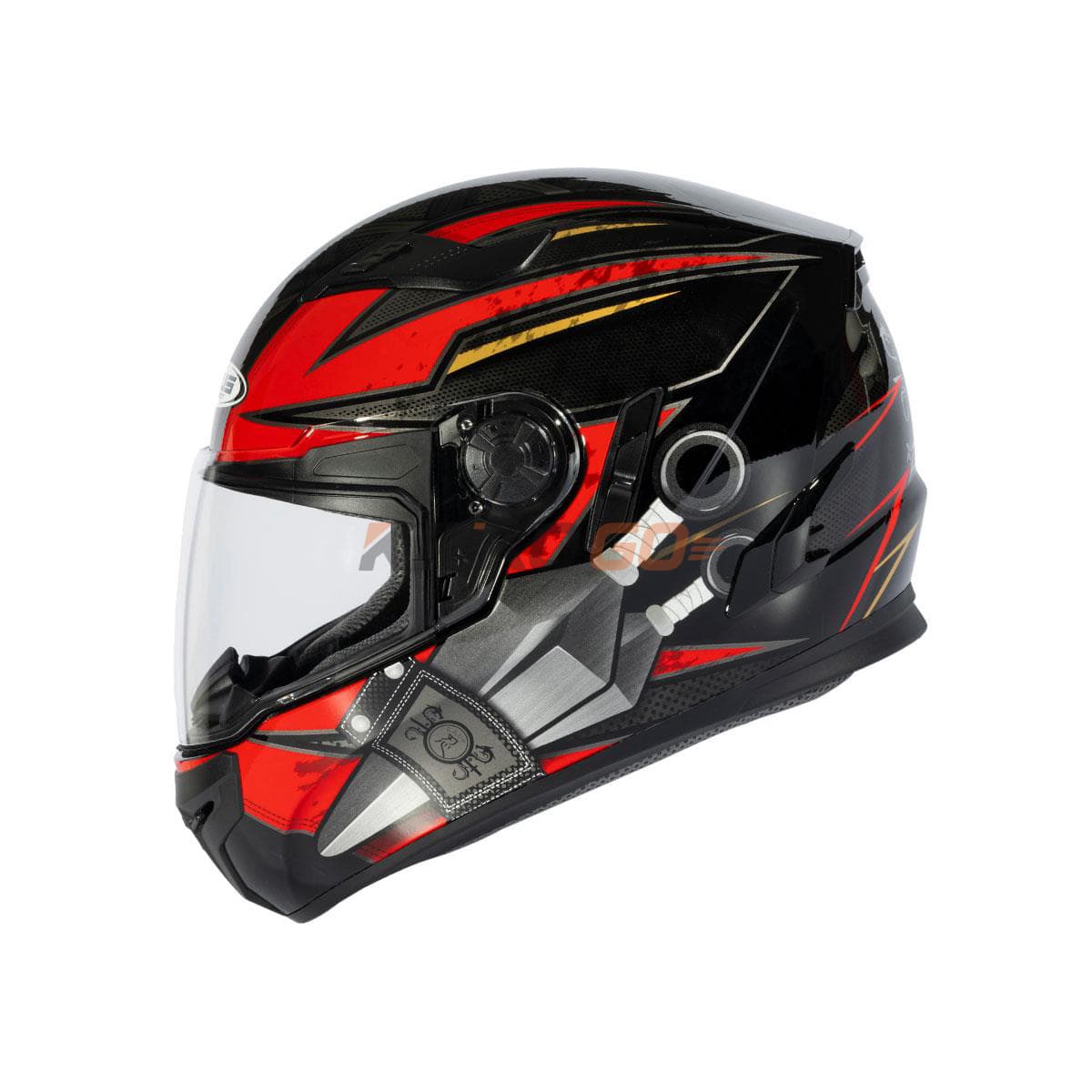 Zeus Zeus ZS-813A AN36 Black Red Kapalı Kask