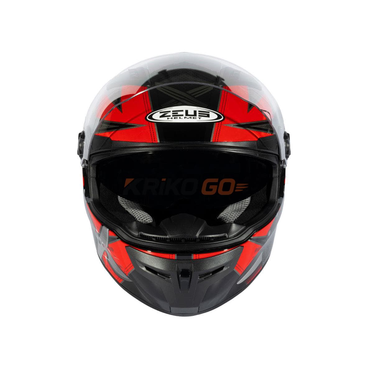 Zeus Zeus ZS-813A AN36 Black Red Kapalı Kask