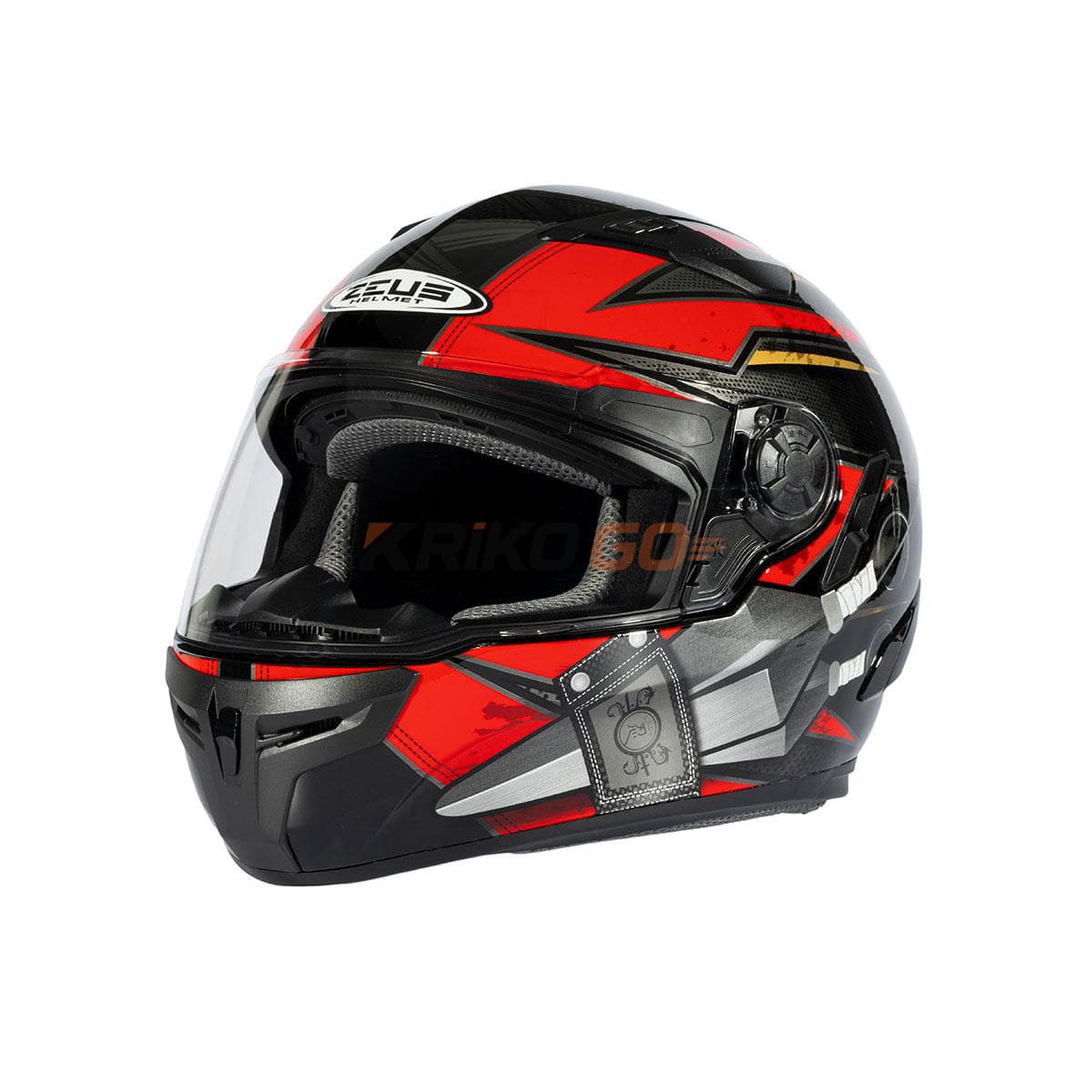 Zeus Zeus ZS-813A AN36 Black Red Kapalı Kask