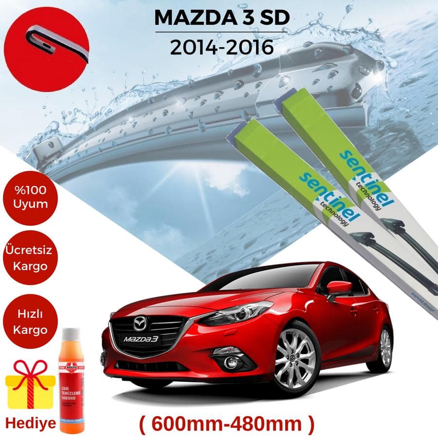 Mazda 3 Sedan Silecek Takımı 2014-2016 (60-48)