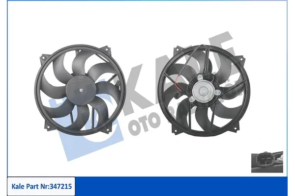 Radyatör Fan ve Motoru Citroen Berlingo (08.1996->) KALE 387410