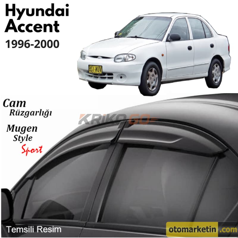 Hyundai Accent Mugen Cam Rüzgarlığı 1996-2000