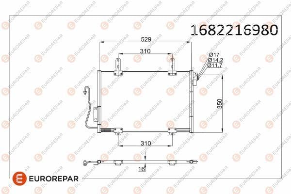 Klima Radyatörü Renault Kangoo (F/KC0)(06.1997->) EUROREPAR 1682216980
