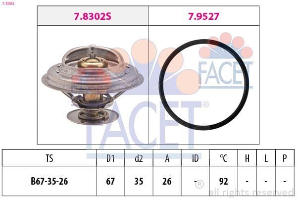 Termostat 80 °C BMW Z4 Serisi Roadster (E85)(2002->) KALE 573015