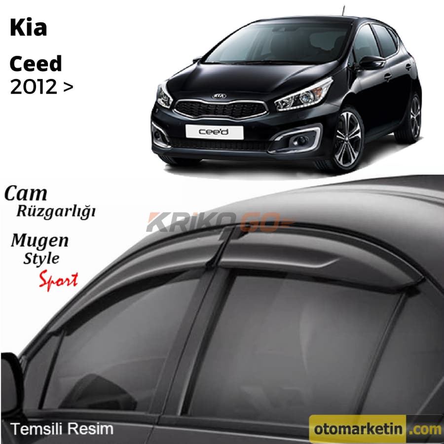 Kia Ceed HB Mugen Cam Rüzgarlığı 2012 Sonrası