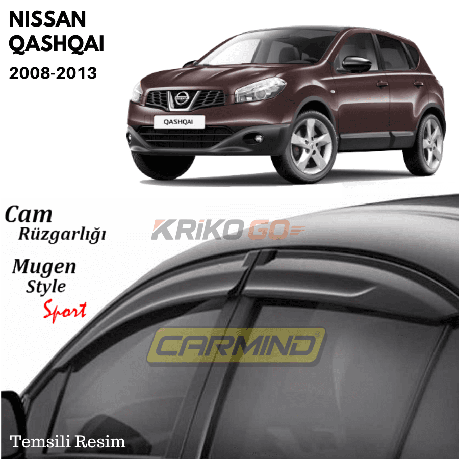Nissan Qashqai Mugen Cam Rüzgarlığı 2008-2013