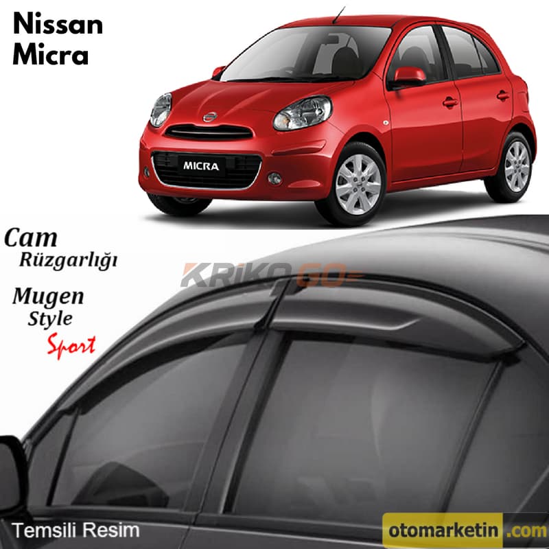 Nissan Micra Mugen Cam Rüzgarlığı 2003-2010
