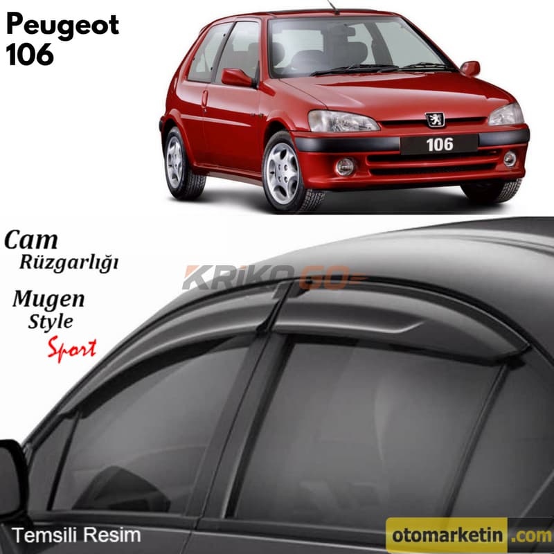 Peugeot 106 Mugen Cam Rüzgarlığı