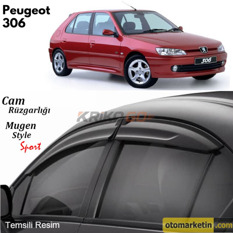 Peugeot 306 Mugen Cam Rüzgarlığı 1993-2002