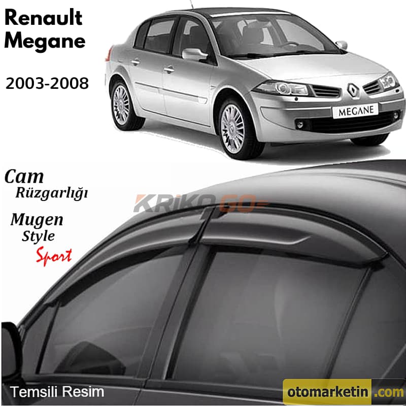 Renault Megane 2 Sedan Cam Rüzgarlığı 2003-2011