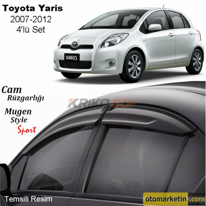 Toyota Yaris Mugen Cam Rüzgarlığı 2007-2012