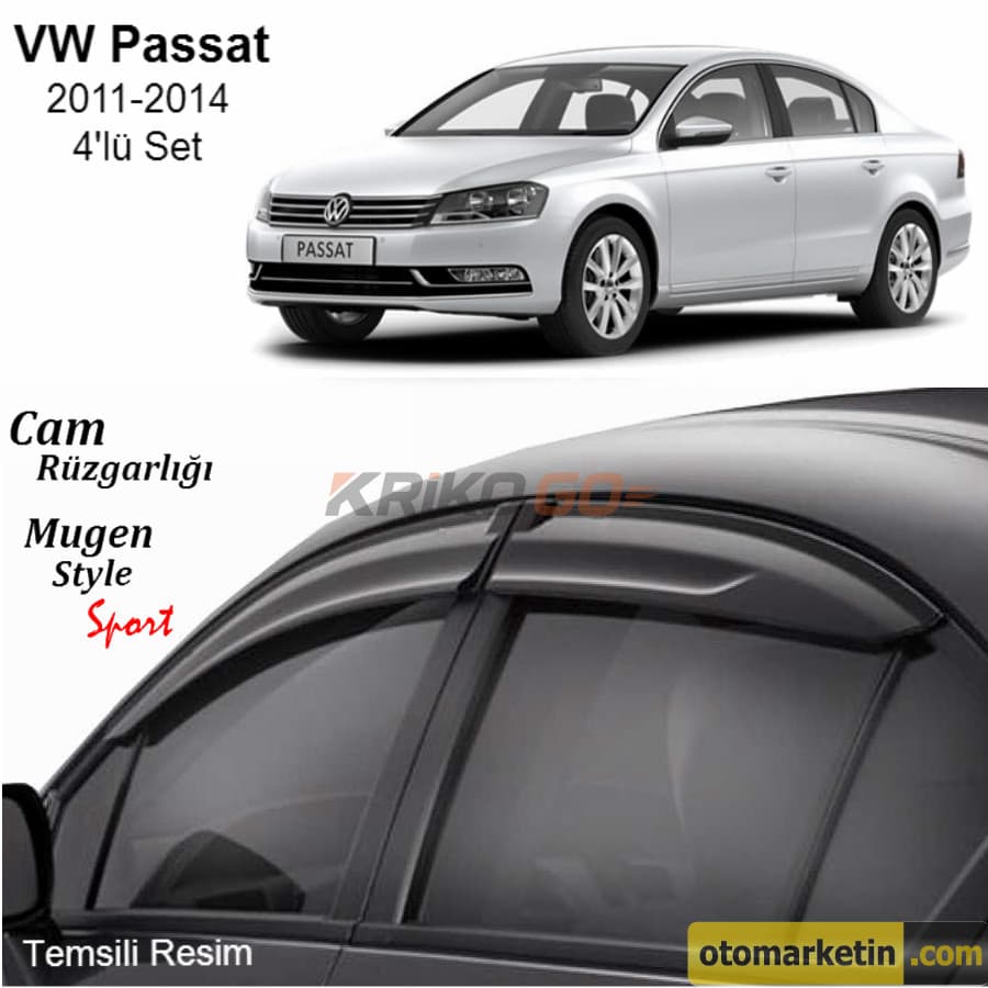 Volkswagen Passat Mugen Cam Rüzgarlığı 2011-2014