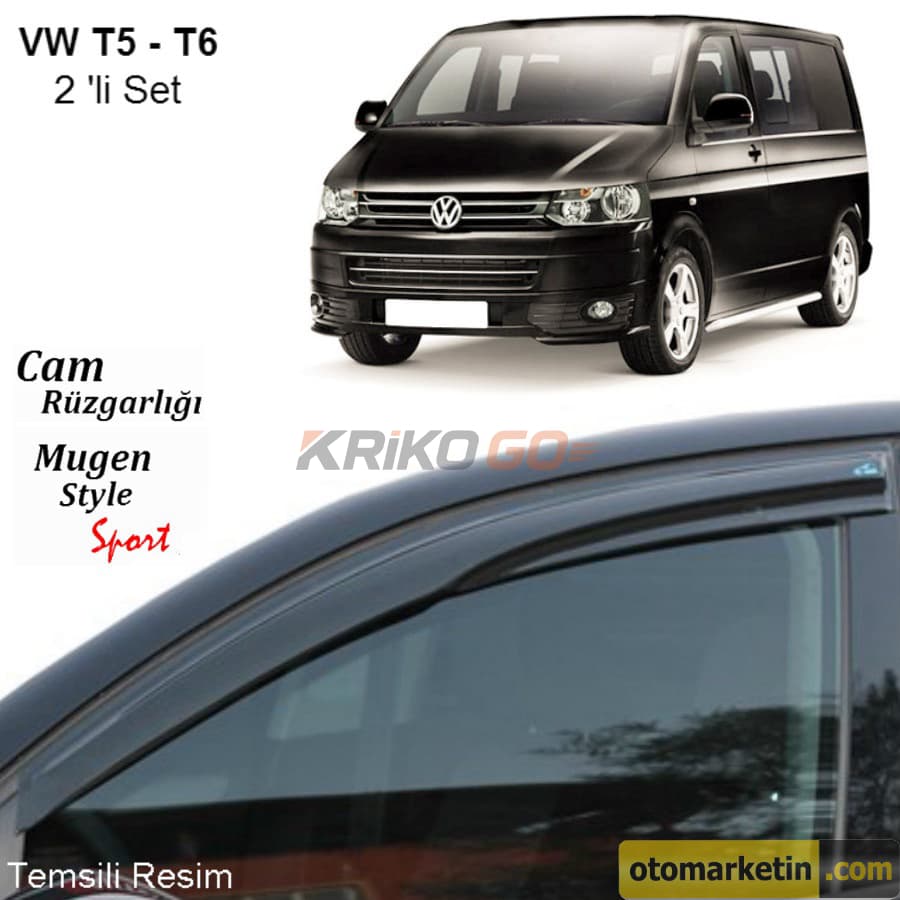 Volkswagen Transporter T5 Mugen Cam Rüzgarlığı