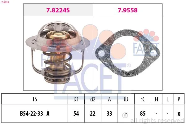 Termostat Honda Civic Coupe (EJ6/8)(02.1996->) OEMPARTS 19301PAA306