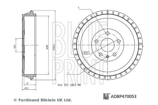 Kampana Arka Sağ veya Sol Cupra Born (K11)(09.2021->) BLUE PRINT ADBP470053