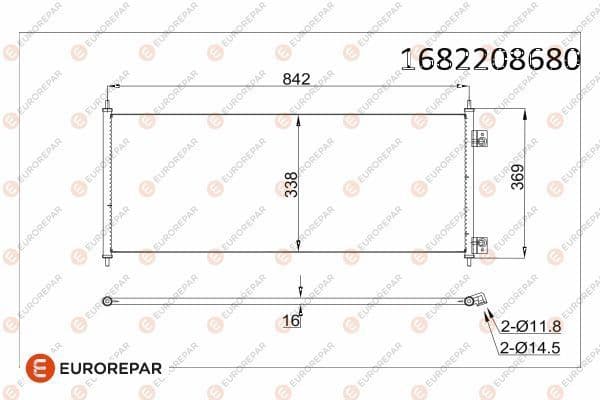 Klima Radyatörü Ford Focus 4/5 Kapı (CB8)(2010->) MARGO 2525007