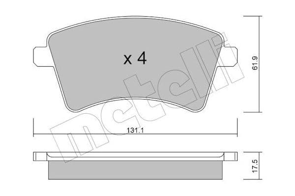 Fren Disk Balata Ön Mercedes SL/SLC (BM 107)(08.1973->1989) FROW 488.1101.007