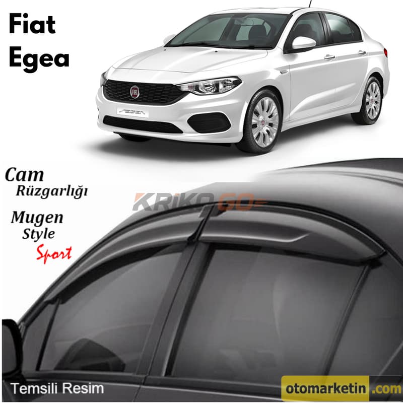 Fiat Egea Sedan Mugen Cam Rüzgarlığı