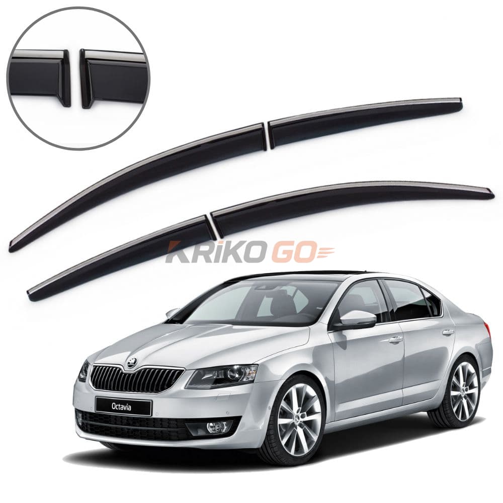 Skoda Octavia Krom Çıtalı Cam Rüzgarlığı 2013-2019