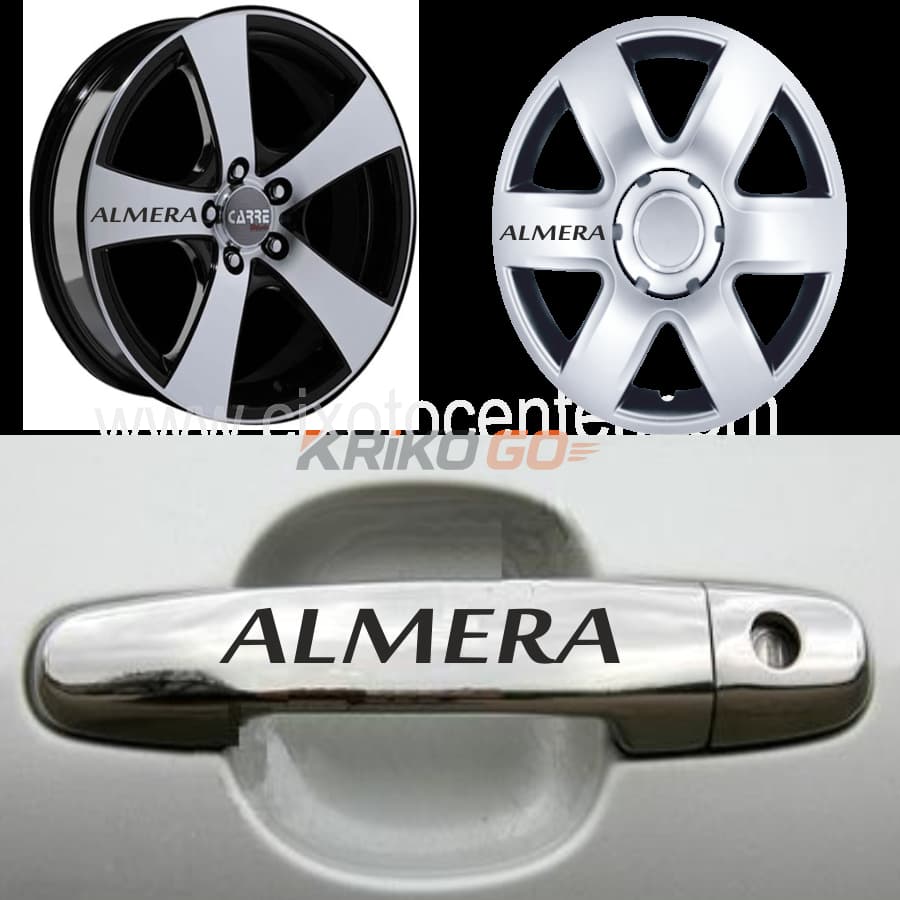Nissan Almera Kapı Kolu Jant Sticker (10 Adet)
