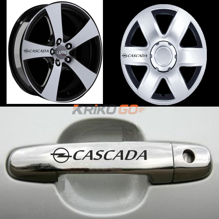 Opel Cascada Kapı Kolu Jant Sticker (10 Adet)