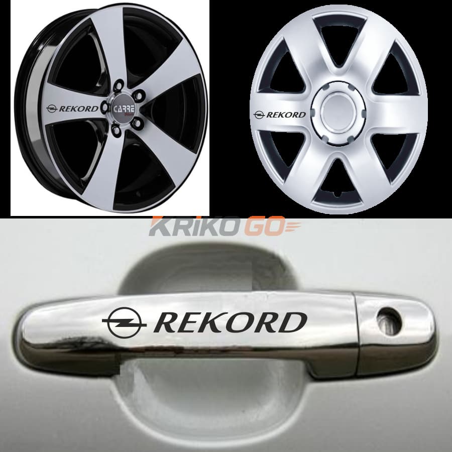 Opel Rekord Kapı Kolu Jant Sticker (10 Adet)