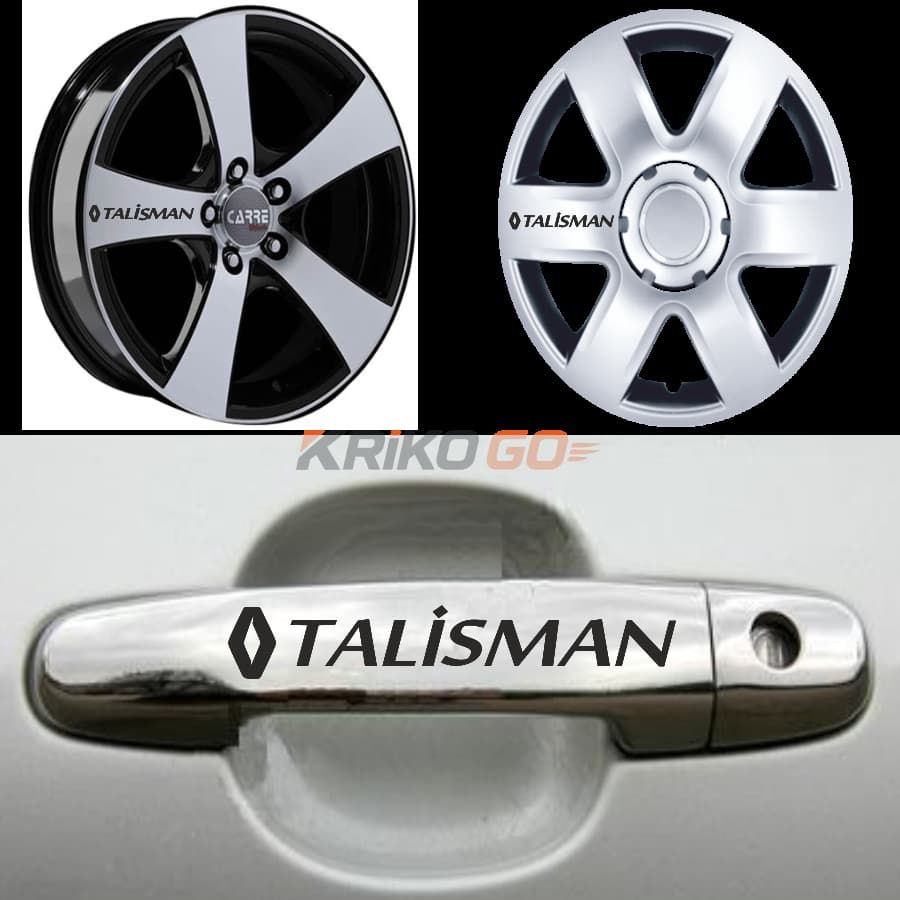 Renault Talisman Kapı Kolu Jant Sticker (10 Adet)