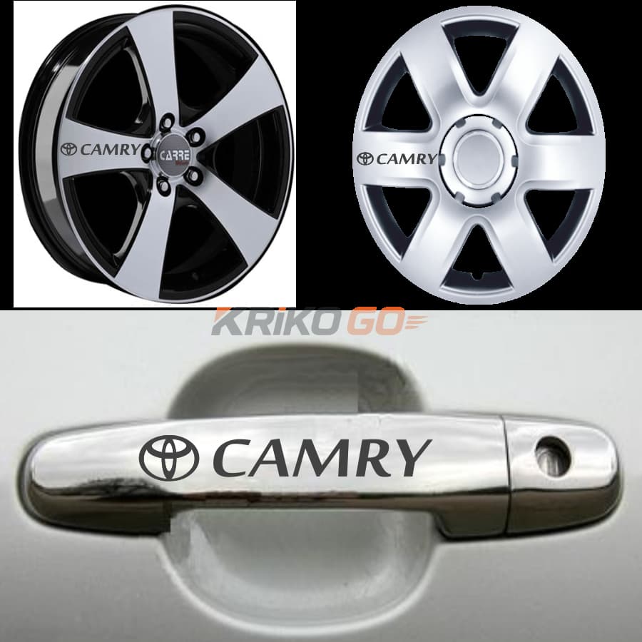 Toyota Camry Kapı Kolu Jant Sticker (10 Adet)