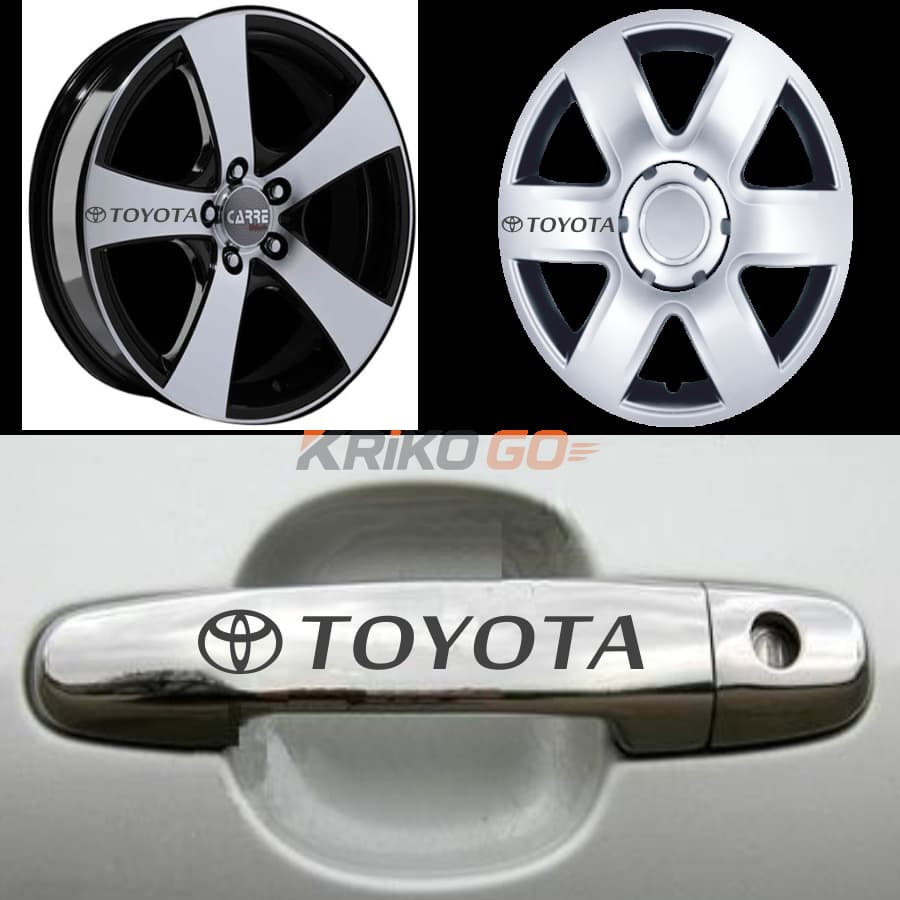 Toyota Kapı Kolu Jant Sticker (10 Adet)