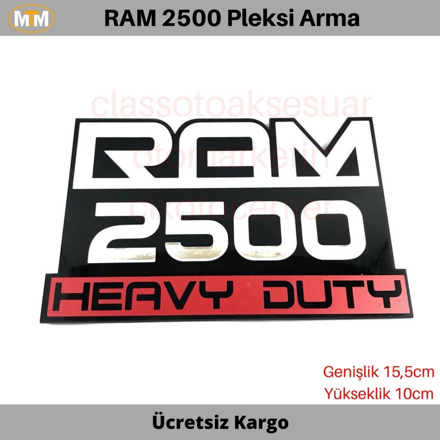 Ram 2500 HEAVY DUTY Pleksi Arma