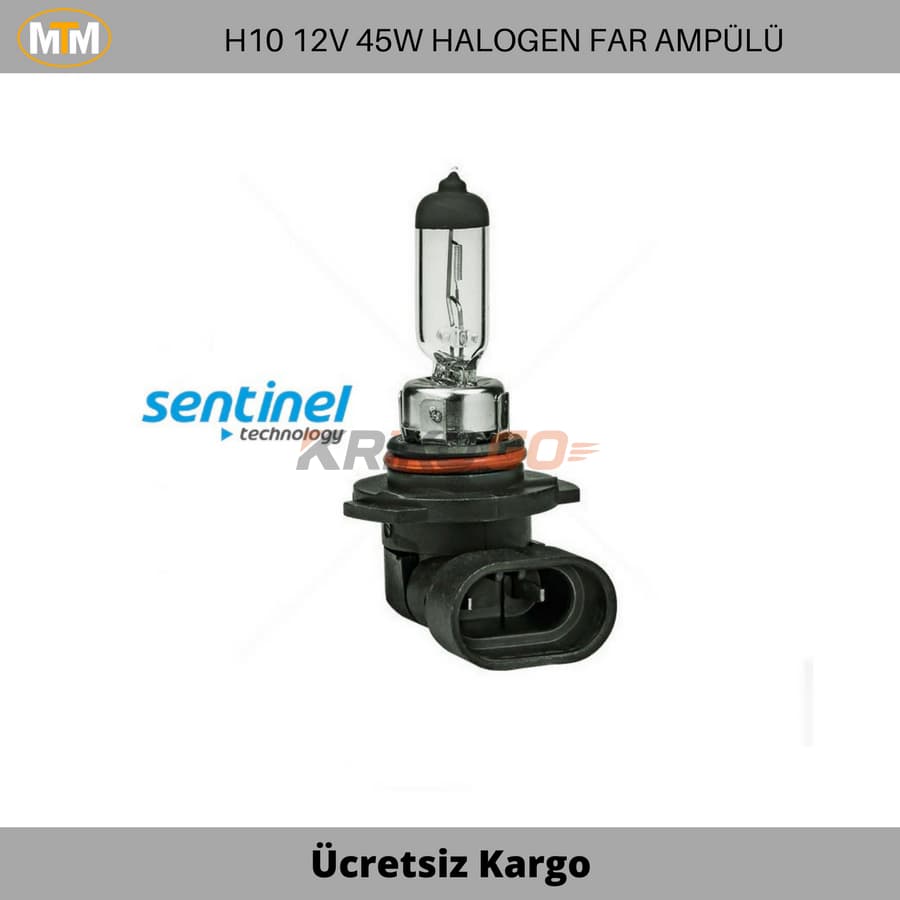 Sentinel H10 Halogen Far ve Sis Ampülü 12V 45W
