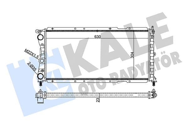 Su Radyatörü Fiat Linea (110)(2007->) MAGNETI MARELLI 359000300040