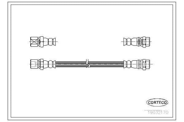 Fren Hortumu Arka Sağ veya Sol Fiat Fiorino (225) Cargo/Combimix (2008->) FROW 324.1112.001