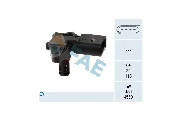 MAP Sensörü Volkswagen Polo IV (9N3)(04.2005->2009) ZEGEN ZMPS1017