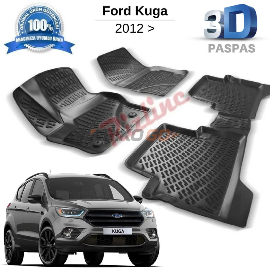 Ford Kuga 3D Havuzlu Paspas 2012-2019
