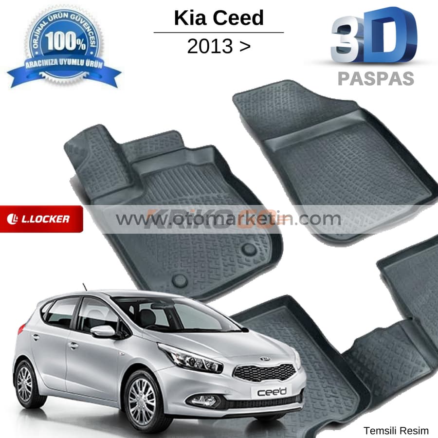 Kia Ceed 3D Havuzlu Paspas 2012-2018